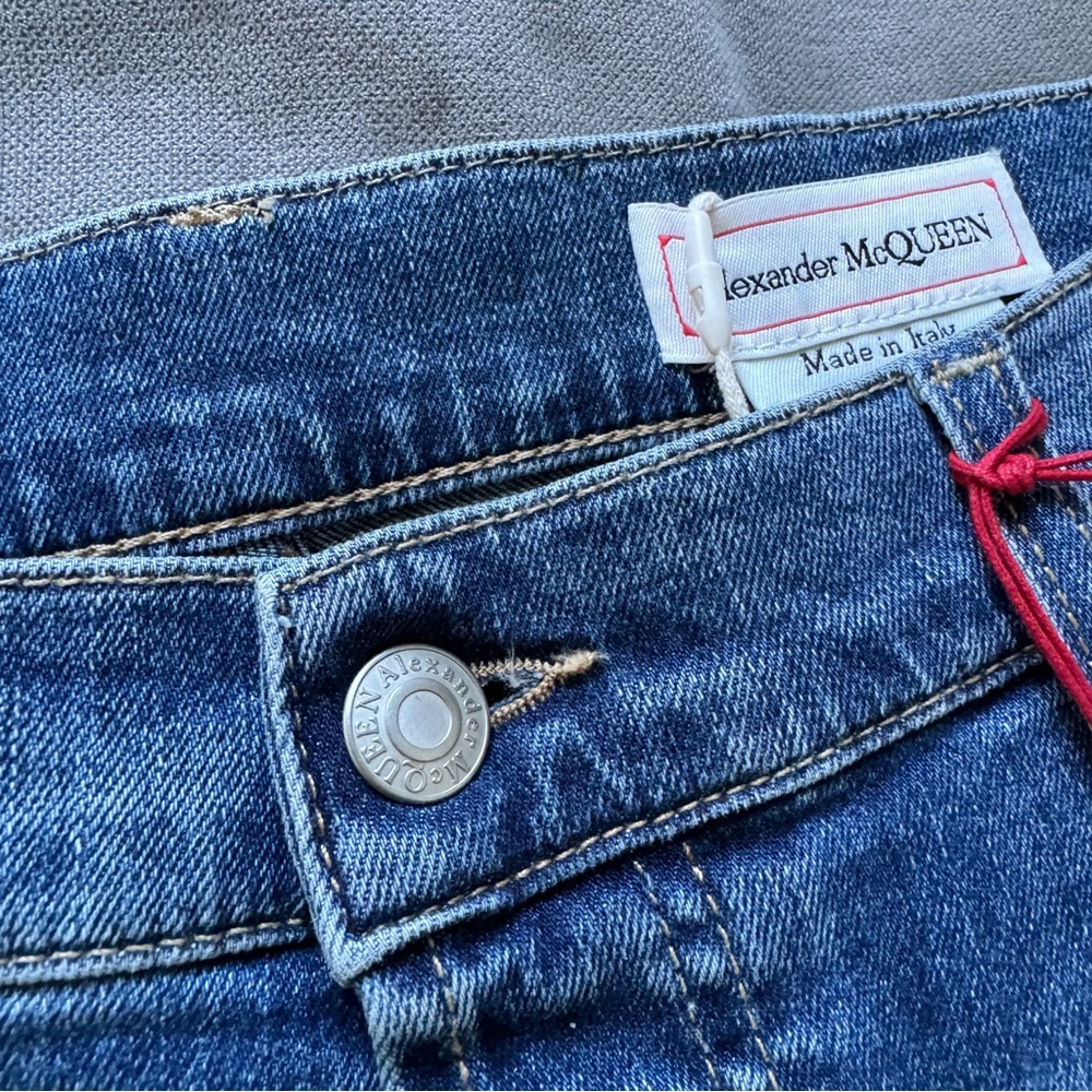 Alexander McQueen Side Tape Tapered Jeans NWT - Picture 6 of 8